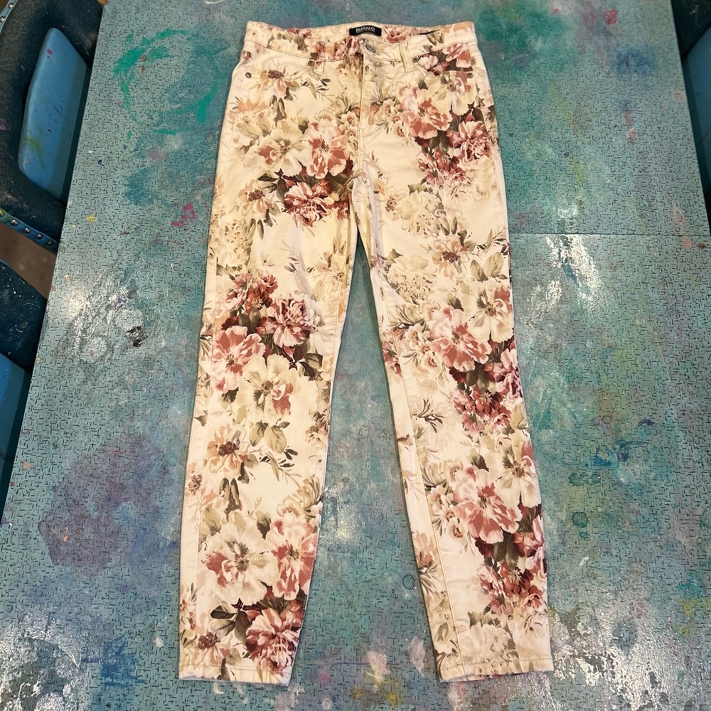 Wallpaper Floral Jeans